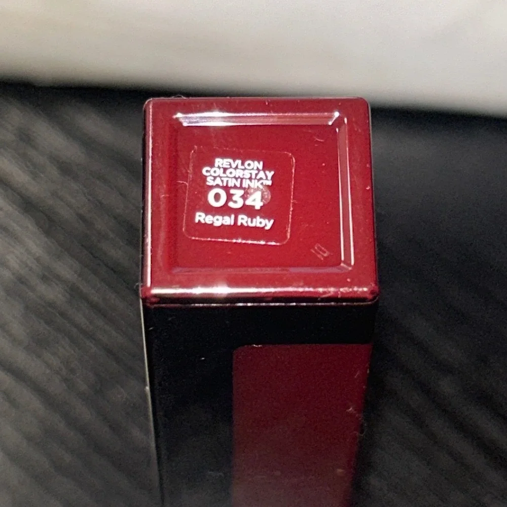 Revlon ColorStay Satin Ink Liquid Lipstick 034‎ Regal Ruby Red Longwear New